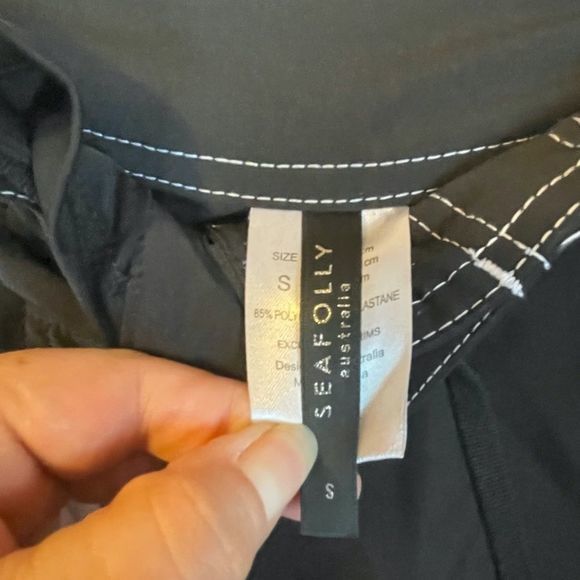 Seafolly Womens Black Board Shorts Size Small Beach Vacation Swim - Picture 2 of 11